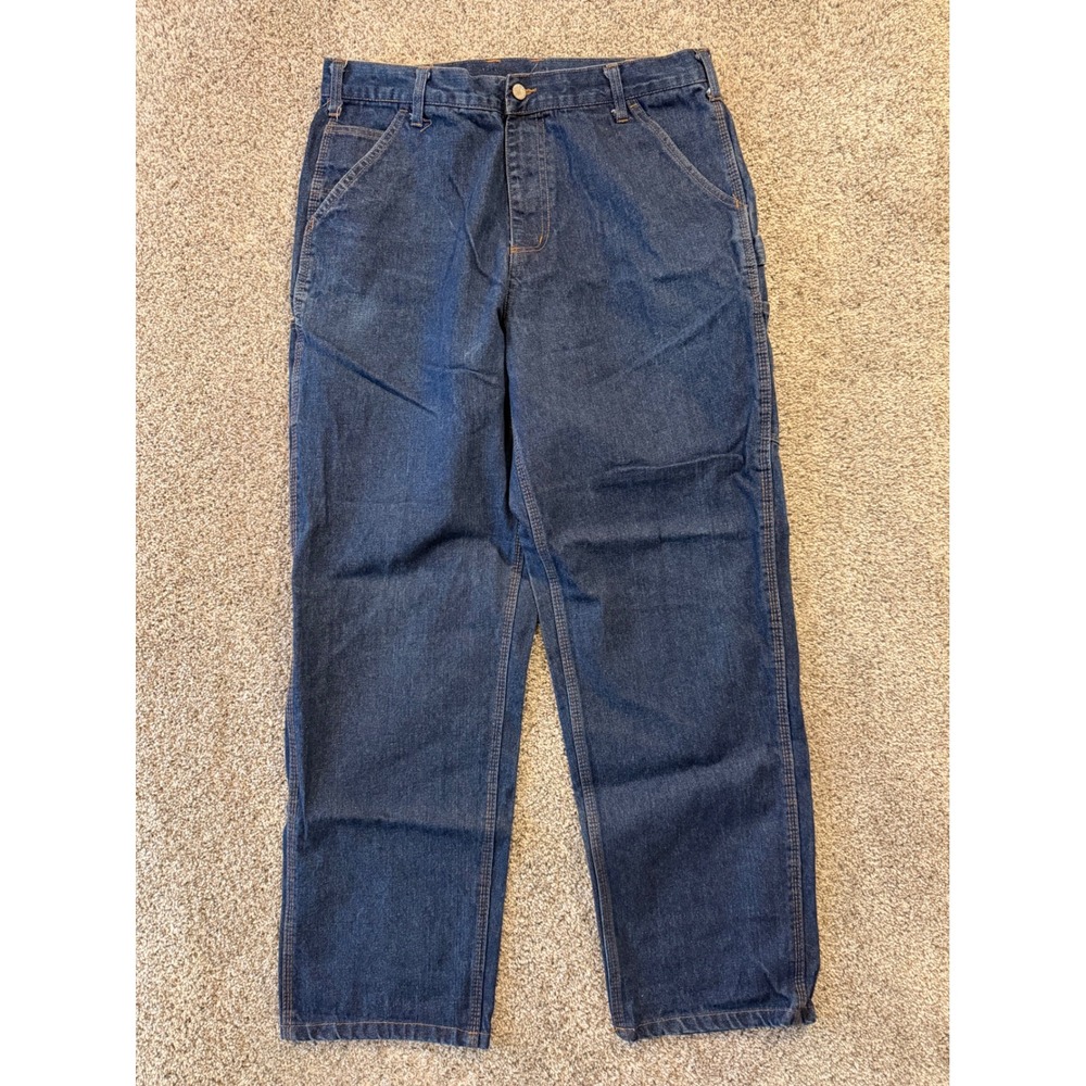 Rasco FR Work Jeans Mens 36x32 Blue Carpenter Flame Resistant Denim FRC1212